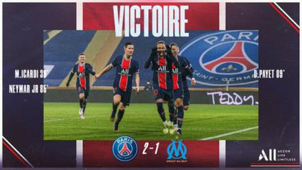 法超杯-內(nèi)馬爾點(diǎn)射助巴黎2-1險(xiǎn)勝馬賽，波切利首冠告捷