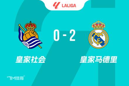 西甲-皇馬2-0皇家社會(huì) 巴佩與維尼修斯點(diǎn)射建功