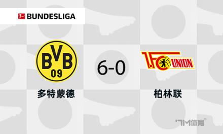 多特蒙德6-0戰勝柏林聯合，聯賽近8輪首勝吉拉西上演大四喜