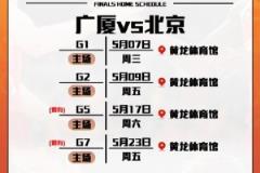 廣廈男籃總決賽前兩場球票后天中午開售 最低480元為半決賽票價2.6倍