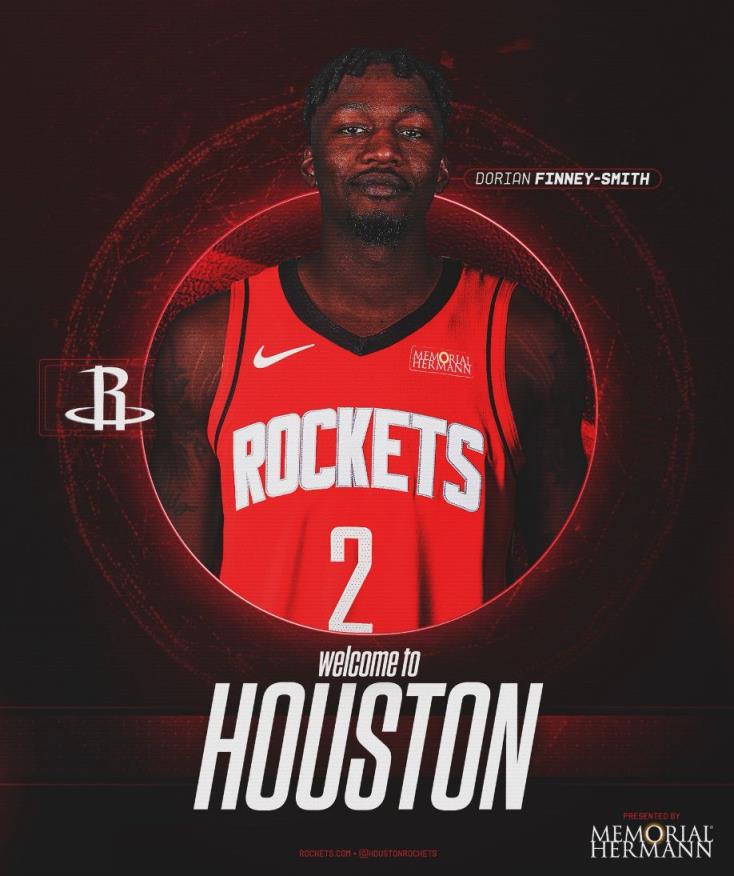 火箭三新援球衣號碼公布：芬尼奇合同細節調整，斯通透露陣容僅14人