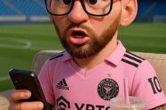 Q版梅西怒斥C羅：你咋又帽子戲法了，看了錄像找不到黑點啊