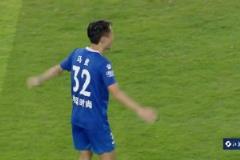 角球開得漂亮！南通隊19歲小將金成民泰山壓頂，比分來到2-0