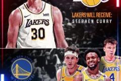 太瘋狂了！美媒模擬地震級(jí)交易：勇士送出庫里，從湖人換來布朗尼+里夫斯+克內(nèi)克特