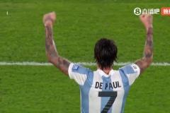 接著奏樂接著舞！終場(chǎng)哨后阿根廷主場(chǎng)放起了煙花秀~