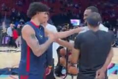 大家都愛他！賽前維金斯與勇士眾將擁抱致意