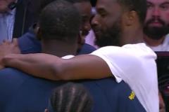 畢竟一起拿過冠軍！追夢(mèng)和維金斯賽后哥倆好，聊得非常開心！