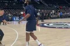 慢動作欣賞一下登哥的后撤步，藝術成分很高的哇