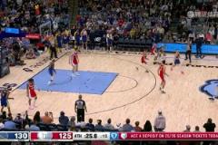 差點起沖突！庫里死球狀態想投一個，被貝恩破壞，兩人擦出小火花