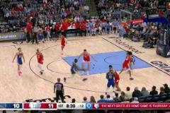 老頭你來真的？庫里首節手感爆棚，5記三分爆砍19分！