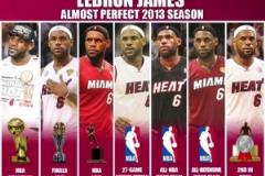 2013詹姆斯有多強？總冠軍+雙MVP+雙一陣+DPOY第二