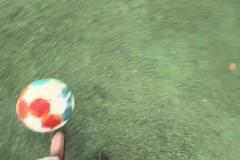 也得有實力才能穿黑絲高跟顛球的