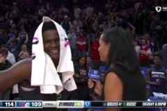 恩比德怎么想？愛德華茲接受費城全場球迷高呼MVP