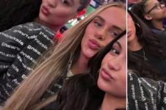 是真養眼啊！布朗尼女友、海斯女友、文森特女友組團來到雷霆主場看球了！