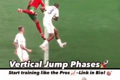 這還是人類？如此恐怖的滯空高度，C羅居然只是單腳起跳！