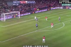 曼聯(lián)時(shí)期的小小羅第一次戴帽 ，曼聯(lián)6-0紐卡