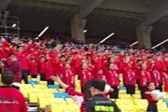 成都蓉城賽前踩場訓(xùn)練，隊(duì)員們積極備戰(zhàn)對陣青島海牛的此賽