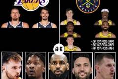 若能成就炸裂了！美媒：湖人可用小里+八村+文總+彪哥等籌碼去換約基奇