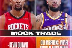 能成？美媒模擬交易：火箭送出狄龍+小賈+蘭代爾+2首輪換KD