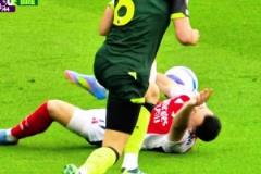 阿森納球迷：這樣的斷腿犯規(guī)，只是一張黃牌？