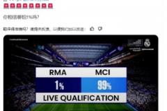 國(guó)外皇馬博主：你相信哪怕1%的幾率嗎？