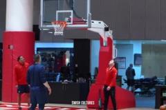 全力備戰！哈登與博格丹在今日全隊訓練結束后加練了三分