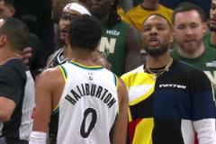 G1就有火藥味了！場下便裝的利拉德與哈利伯頓直接吵起來了