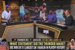 太能整活了皮爾斯用皮帶狂抽桌子，模仿雷霆吊打灰熊！