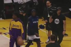 越來越好看了！華子賽前熱身時找東契奇噴垃圾話！