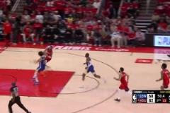 很恐怖??！杰倫-格林超級滑翔暴扣，在空中飛了非常遠啊！