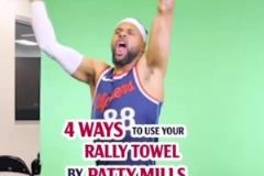 這就叫專業！米爾斯展示四種揮毛巾手法