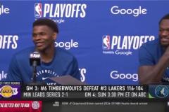 華子看了眼技術統計對蘭德爾說：你才投13個？你還好嗎