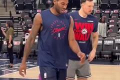 天王山加油吧！小卡快船主場的賽前訓練！中投依舊穩(wěn)健！