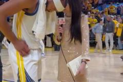 可甜可御姐！美女記者孟超：巴特勒缺席的勇士拿下主場勝利?