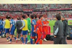 魯滬賽后，王大雷和申花球員互動，與李可長時間交流