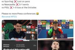 還有這魔咒？外媒：馬丁內利3次參加賽前發布會，阿森納全部輸球