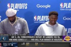 愛德華茲：大家都說湖人5場晉級，結(jié)果我們5場淘汰了他們！