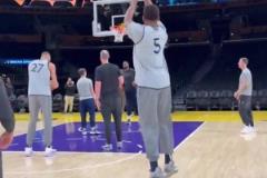 準備好了！愛德華茲G5賽前三分訓練 一分半鐘一球不丟