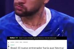 巴媒：要是聘請熱蘇斯，內馬爾威脅要從國家隊退役