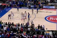 大頭大心臟！布倫森最后時刻晃飛奧薩爾，三分絕殺活塞！！！