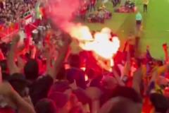 C羅遠(yuǎn)射這球速是真快啊！對(duì)面門(mén)將：撲到了，但沒(méi)有完全撲到！