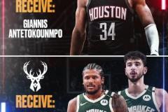 感覺有點虧??！美媒交易模擬：火箭可用杰倫-格林+申京+三首輪去換字母哥