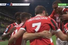 米蘭2-1反超比分！菲利克斯打門被封堵，普利西奇跟進補射破門！