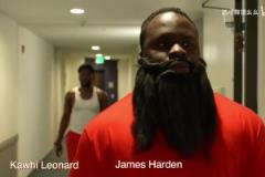 絕了！模仿帝：快船搶七輸給掘金以后，更衣室里的哈登和小卡……