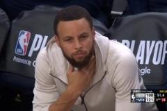 遺憾不敵森林狼遭淘汰！庫里最后時刻在場邊神情凝重若有所思！