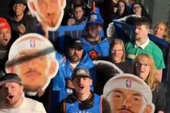 怎能不努力拼！俄村的雷霆球迷們又熬夜凌晨接機母隊回村