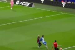 西班牙人主帥對判罰不滿，皇馬球迷搬出姆巴佩被鏟視頻雙重標準