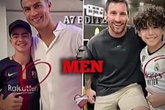 亞馬爾和萊萬遮住了皇馬隊徽，而C羅和梅西選擇了大度展示